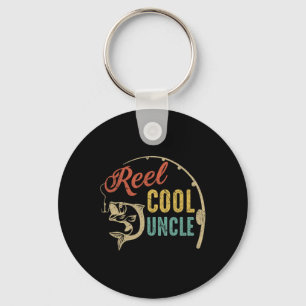 Father's Day Shirt Vintage Fishing Reel Cool Uncle Keychain