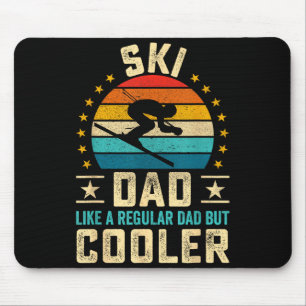 Father's day - ski dad like a regular dad but mouse pad