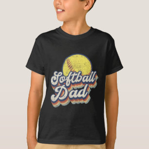 Fathers Day Softball Dad Gift From Daughter Son Wi T-Shirt