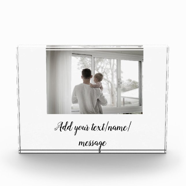 father's day son father dad add photo text dad gif (Front)