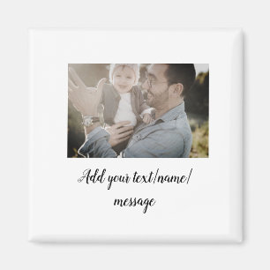father's day son father dad add photo text dad gif magnet