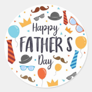 Father's Day Special Classic Round Sticker