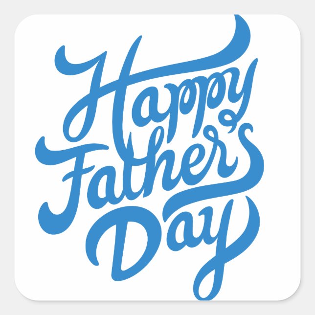 Fathers Day Square Sticker (Front)