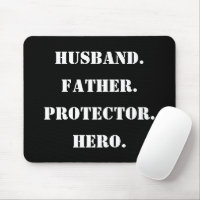 Father's Day Stencil Husband Father Protector Hero