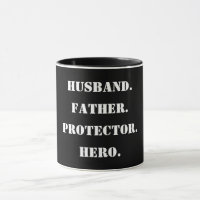 Father's Day Stencil Husband Father Protector Hero