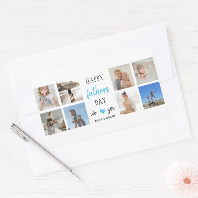 Father's Day Sticker | Personalized Photos (Envelope)
