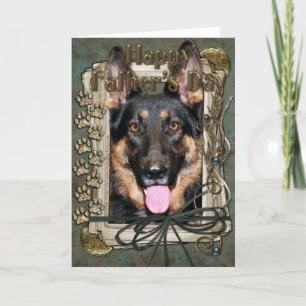 Fathers Day - Stone Paws - German Shepherd - Kuno Card