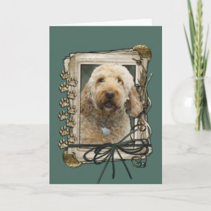 Fathers Day - Stone Paws - GoldenDoodle Card