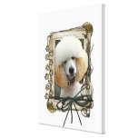 Fathers Day - Stone Paws - Poodle - Apricot Canvas Print
