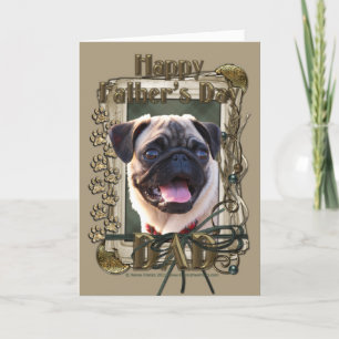 Fathers Day - Stone Paws - Pug Card