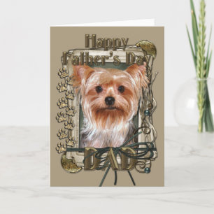 Fathers Day - Stone Paws - Yorkshire Terrier Card