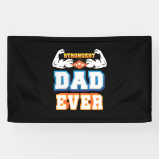 Father's Day | Strongest Dad Ever Banner