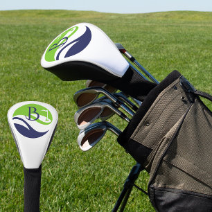 Fathers Day Stylish Golf Fairway Monogram Golf  Head Cover