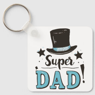 Fathers Day - Super Dad Celebration Keychain