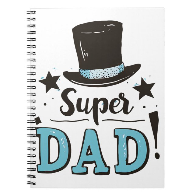 Fathers Day - Super Dad Celebration Notebook (Front)