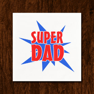 Father's Day Super Dad Napkin