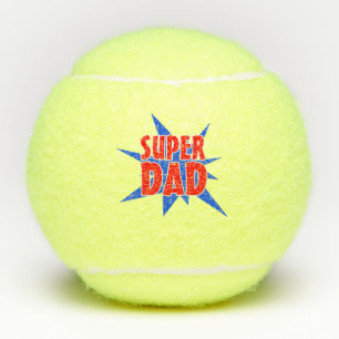 Father's Day Super Dad  Tennis Balls