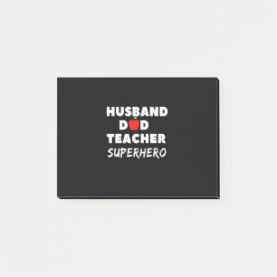 Father's Day   Super Husband Dad Teacher Post-it Notes