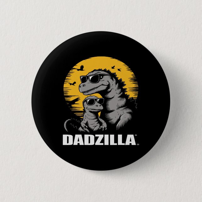 Father's Day Surprise For The Ultimate Dino Dad -  2 Inch Round Button (Front)