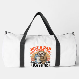 father's day t shirt with sloth duffle bag