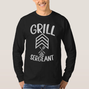 Fathers Day Tee Summer Grilling Grill Sergeant