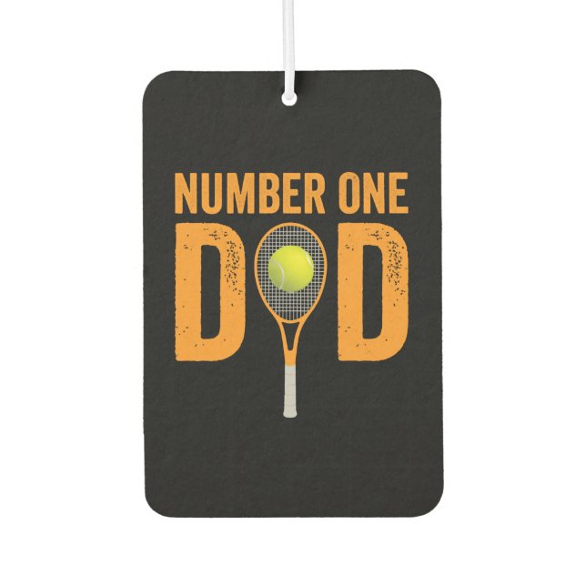 Fathers Day Tennis Dad Number One Dad Air Freshener (Front)