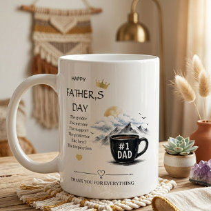 Fathers Day Thank U Gift  Love Specialty Mug
