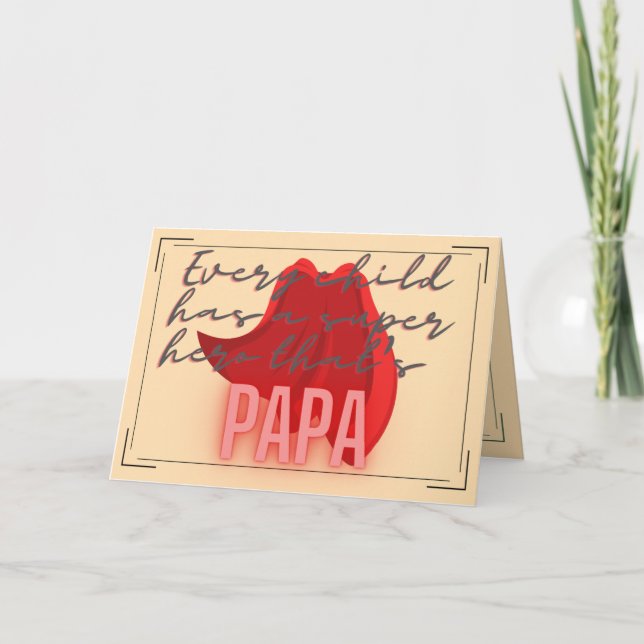 Father's day thank you card (Front)