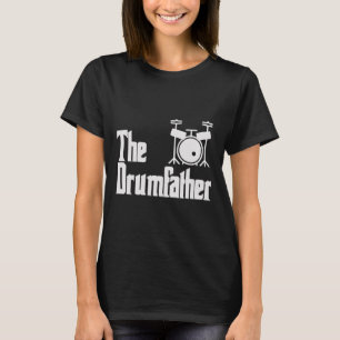 Fathers Day The Drum-father Drummer Musician Dad G T-Shirt