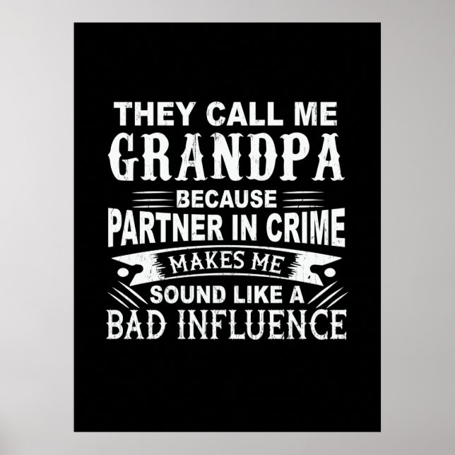 Father's Day They Call Me Grandpa Poster (Front)