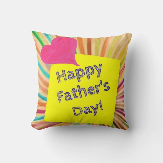 Father's Day Throw Pillow (Front)