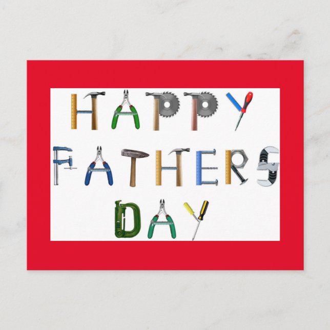 Father's Day Tools Postcard (Front)
