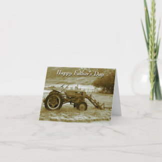Father's Day Tractor Card