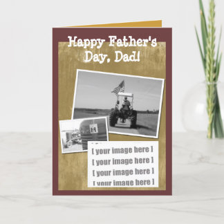 Father's Day Tractor Card: Add your image Card