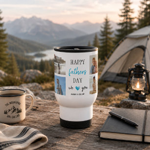 Father's Day Travel Mug Personalized Collage
