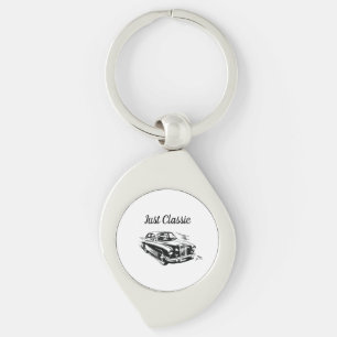 Father's Day Typography Design with Just Classic Keychain