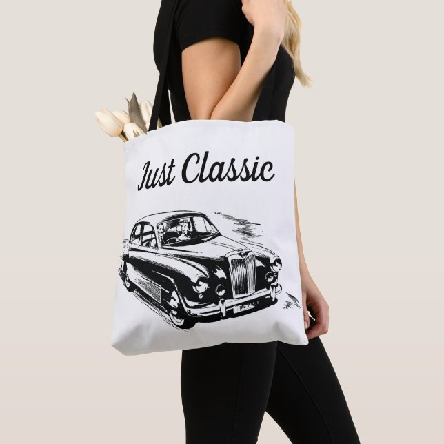 Father's Day Typography Design with Just Classic Tote Bag (Close Up)
