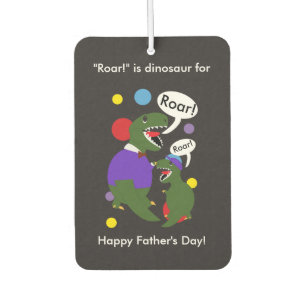 Fathers Day Tyranosaurus Rex Cute Personalize Car Air Freshener