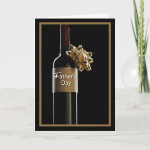Father's Day Wine Bottle Card