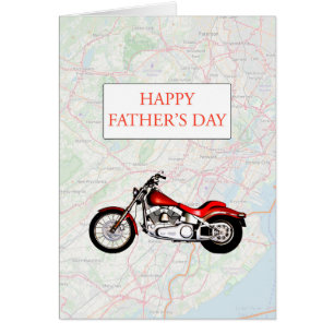 Father's Day with Map and Motorbike