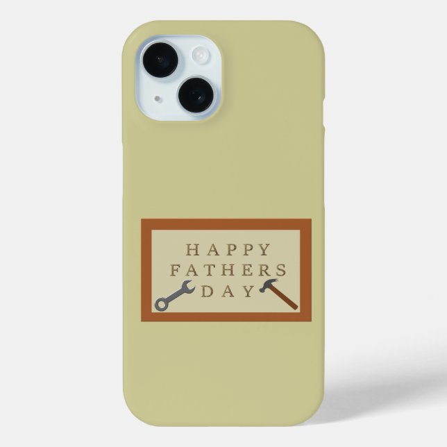 Fathers Day Wooden Sign Case-Mate iPhone Case (Back)