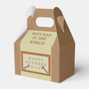 Fathers Day Wooden Sign Custom Favor Box