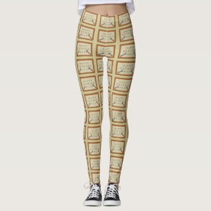 Fathers Day Wooden Sign Leggings