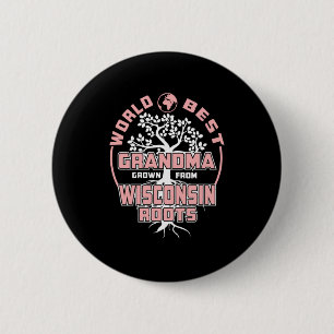 Father's Day   World Best Grandma 2 Inch Round Button