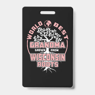 Father's Day World Best Grandma Badge