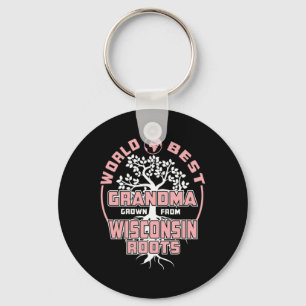 Father's Day World Best Grandma Keychain
