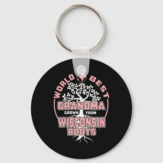 Father's Day | World Best Grandma Keychain (Front)