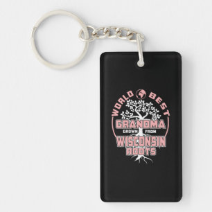 Father's Day World Best Grandma Keychain