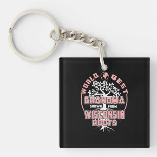 Father's Day   World Best Grandma Keychain