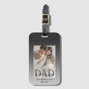 Father's Day World's Greatest Dad with Photo Luggage Tag